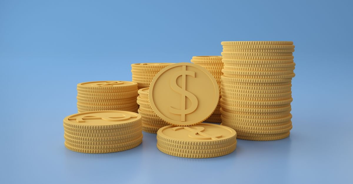 Stacks of coins representing stablecoins holding a steady value