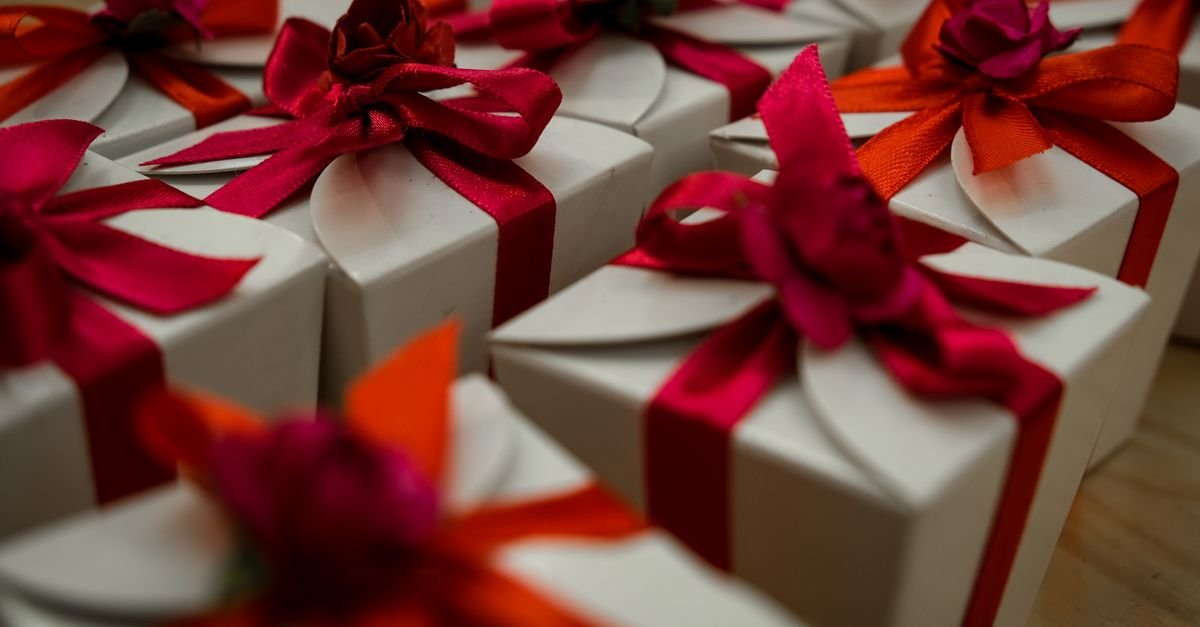 Wrapped gift boxes representing free crypto airdrops