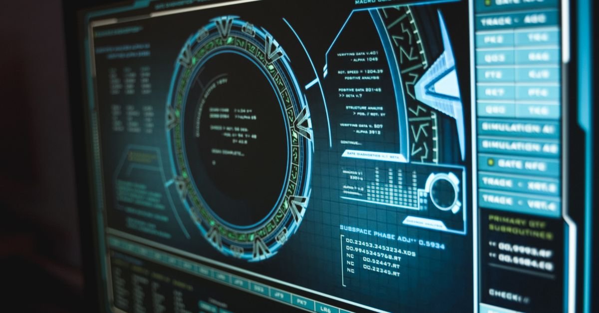 Close-up of a computer interface displaying cyber security data representing blockchain security